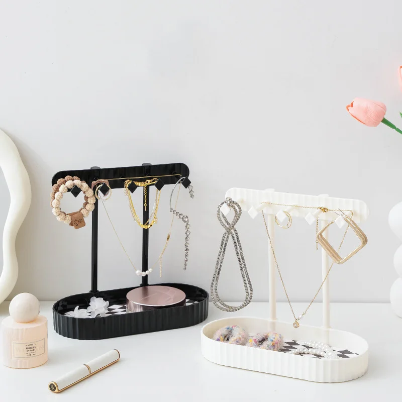 Jewelry Organizer Display Stand Earrings Bracelet Necklaces Rings Storage Rack Hanging Organizer Holder Tray