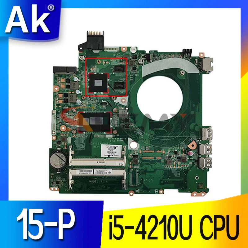 Материнская плата для ноутбука HP 15-p материнская DAY11AMB6E0 Core SR1EF i5-4210U N15S-GT-S-A2