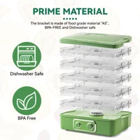 Fruit Dehydrator 5 Tier Adjustable Temperature Food Dryer for Snacks Quick Drying Easy to Use Fast Efficient Smart Automated 2