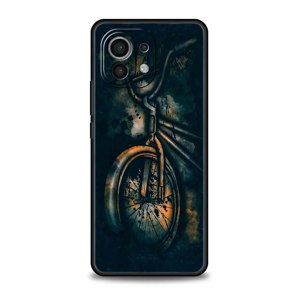 Durable Phone Case with Mountain Bike Design