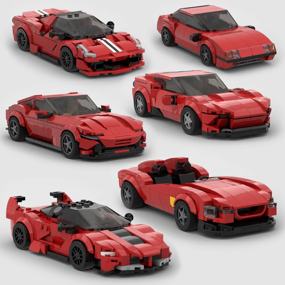 Block MOC Brick Enzo Rafa Romaed F400 SP3 SF90 Monza 812GTS FXXK