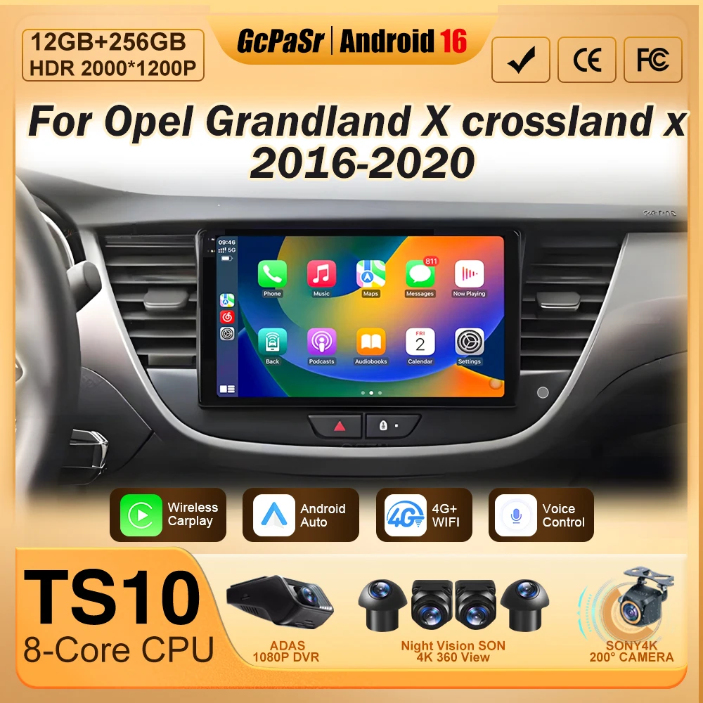 Adattatore CarPlay Wireless Per Opel Crossland/Crossland X 2017-2025 - Plug & Play, Converte CarPlay Cablato In Senza Fili