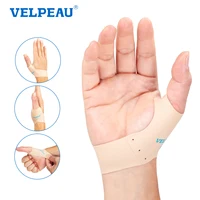 VELPEAU Elastic Thumb Support Brace for Tenosynovitis Pain and Isolate Skin Thumb Cover Liner Breathable and Fits Both Hands 1