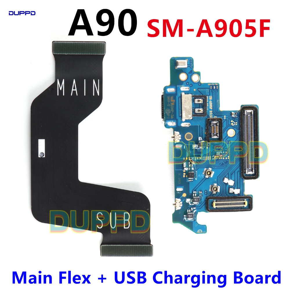 Для Samsung Galaxy A90 A905 A905F док-разъем Micro USB зарядное устройство зарядная плата Порт Материнская плата гибкий кабель