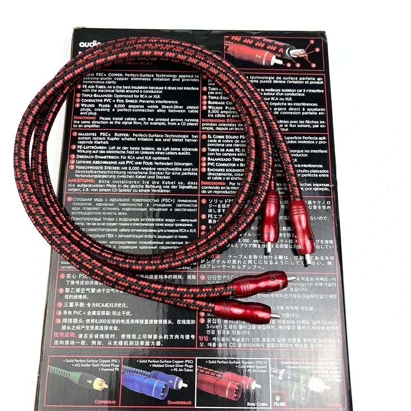 AudioQuest King Cobra RCAケーブル 1m AudioQuest King Cobra RCAケーブル 1m L/Rセット