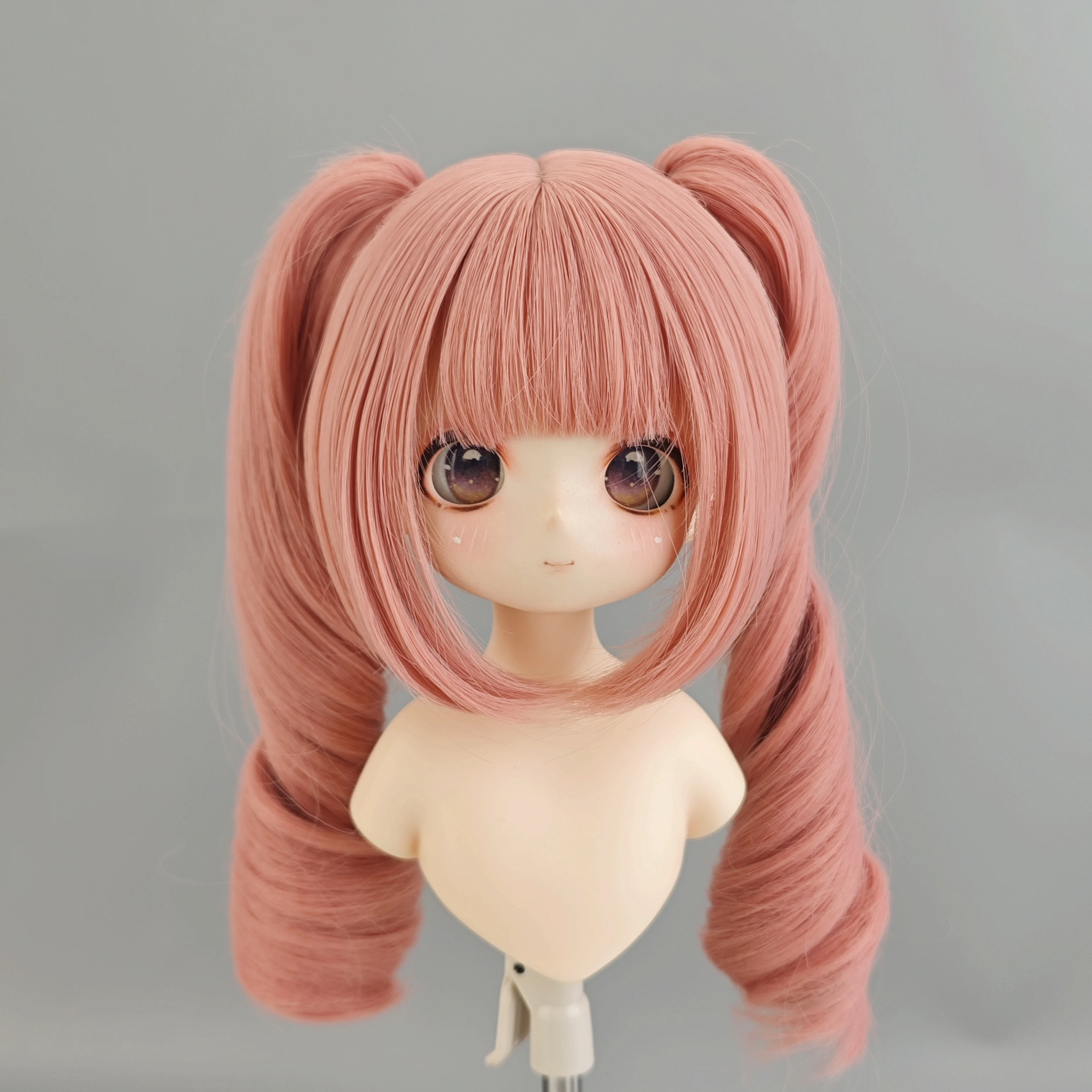 New Style Pigtails BJD Wigs 1/3 Dollfie Doll Hair Braid Ponytails With Bangs 9'' Head For Super Dollfie Doll Accessories 5pcs super quality threaded v6 nozzles 3d printer nozzle for hotend 3d nozzle e3d 0 3mm 0 4mm 0 5mm nozzles j head extruder