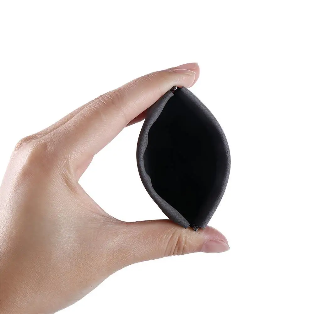 Compact PU Leather Earbud Storage Pouch - Mini Shockproof & Dustproof Protective Sleeve with Credit Card Holder