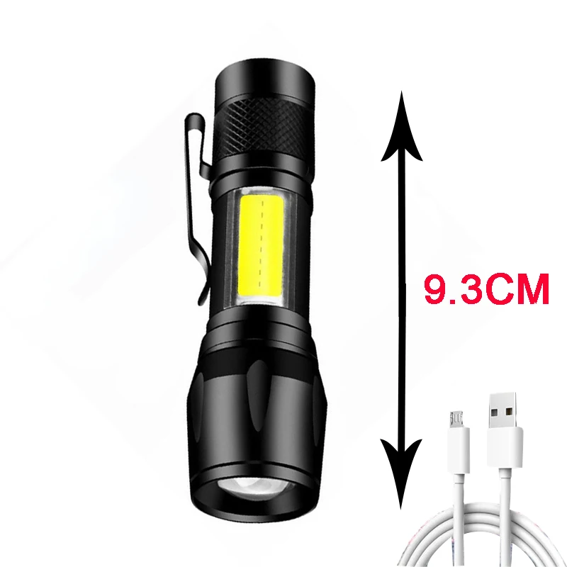 led torch Solar Led Flashlight USB Rechargeable Flashlights Outdoor Long-range Torch Multi-function Emergency Power Bank Hand Camping Lamp mini led flashlights Flashlights