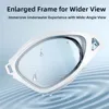 Waterproof Swimming Goggles Dazzling Colors Electroplating Swim Glasses with Earplugs Silicone PU Big Frame