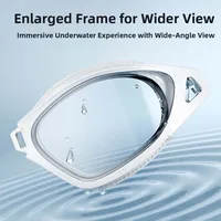 Waterproof Swimming Goggles Dazzling Colors Electroplating Swim Glasses with Earplugs Silicone PU Big Frame