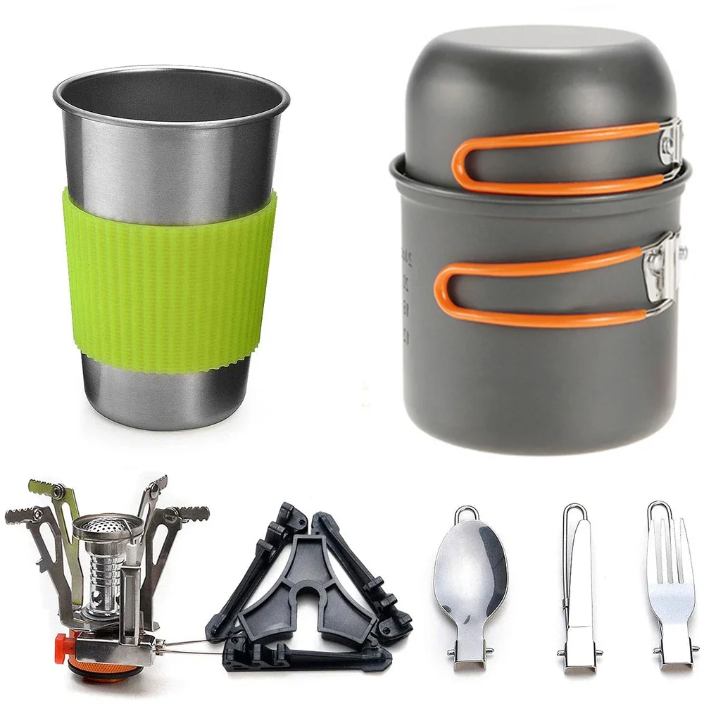 Solo Hiker's All-in-One Cookware & Mini Stove Kit 7