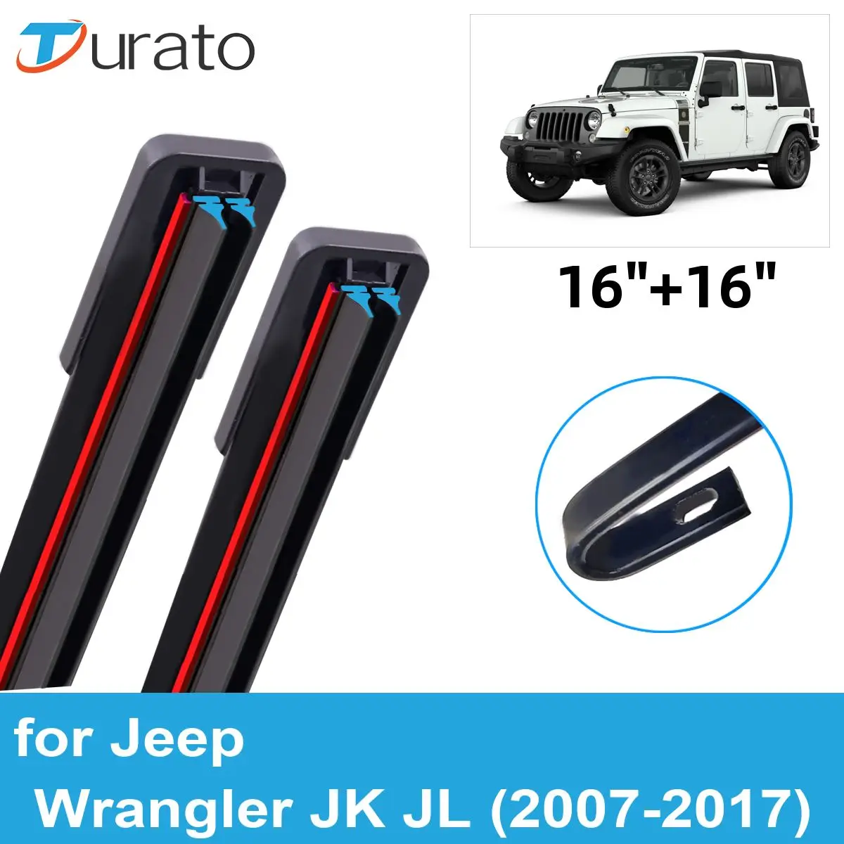 

Щетки стеклоочистителя для Jeep Wrangler JK JL, 2 шт.