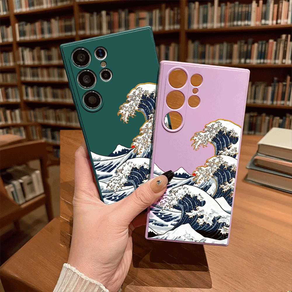 Great Wave Off Kanagawa Style Shockproof Soft TPU Slim Fit Case