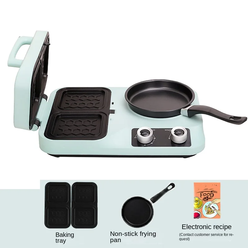 4-in-1 Breakfast Machine All-in-one Home Multifunctional Sandwich Maker Frying Toaster Toaster Toaster 5