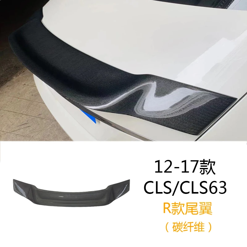 thumbnail image 1 of Apto para Mercedes W218 Cls63 Cls260 350, alerón trasero de fibra de carbono modificado, faldón lateral y pala delantera, 1 of 5