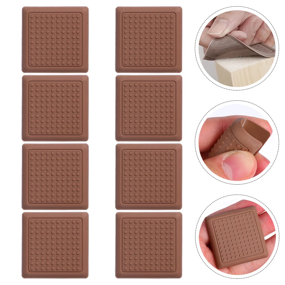 8 Pcs Silicone Table and Chair Mat Furniture Foot Pads Protection Leg Socks Silica Gel