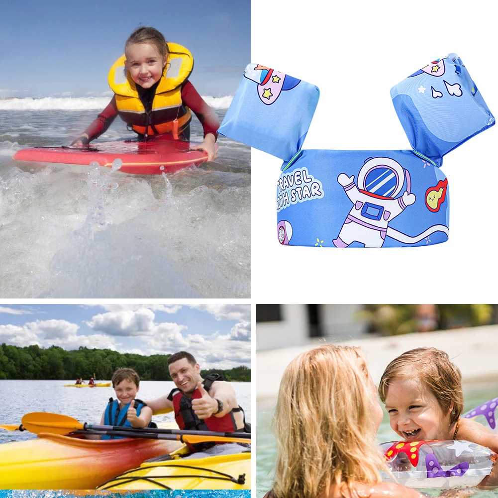 Swimming Armbands Baby Float Cartoon Arm Sleeve Life Jacket Swimsuit Foam Safety Swimming Training Floating Pool Float Swimming Ring Puddle Jumper