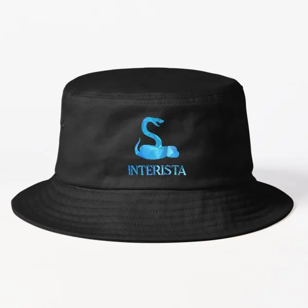 

Interista Geo Blue Bucket Hat Bucket Hat Sport Cheapu Black Caps Hip Hop Summer Sun Boys Spring Fish Fishermen Fashion Women