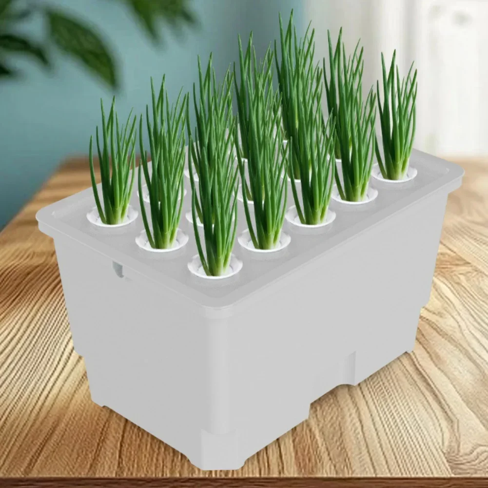 Compact Hydroponic Indoor Herb Garden System - Easy to Clean, 15 Plant Sites, 32x22x18cm
