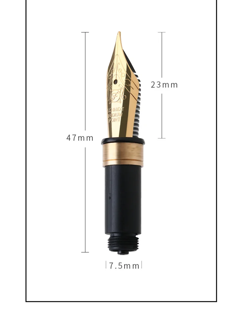 高品質 万年筆 金メッキペン先 金メッキ万年筆ペン先、リーフ0.38mm、f 0.5mm、ペン先文房具