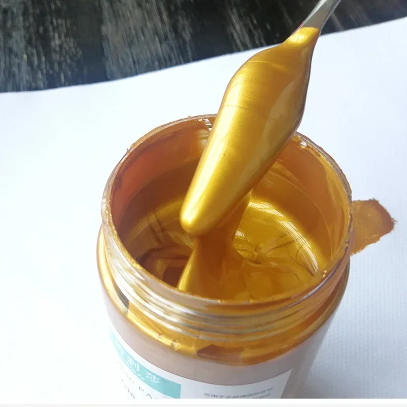 Gold Acrylic Paint for Hand Painted Graffiti DIY Crafts