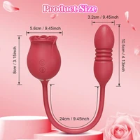 Saugen Klitoris Vibrator Weiblicher Masturbator Vakuum Nippelstimulator Klitoris Sauger mit stoßendem vibrierendem Ei Sexspielzeug für Frauen 4