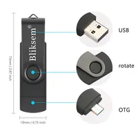 Bliksem OTG Flash Drive 32GB 64GB High Speed USB2.0 for PC Mobile Phone USB Metal Mini Pen Drive 32GB USB Flash Drive 64GB 3