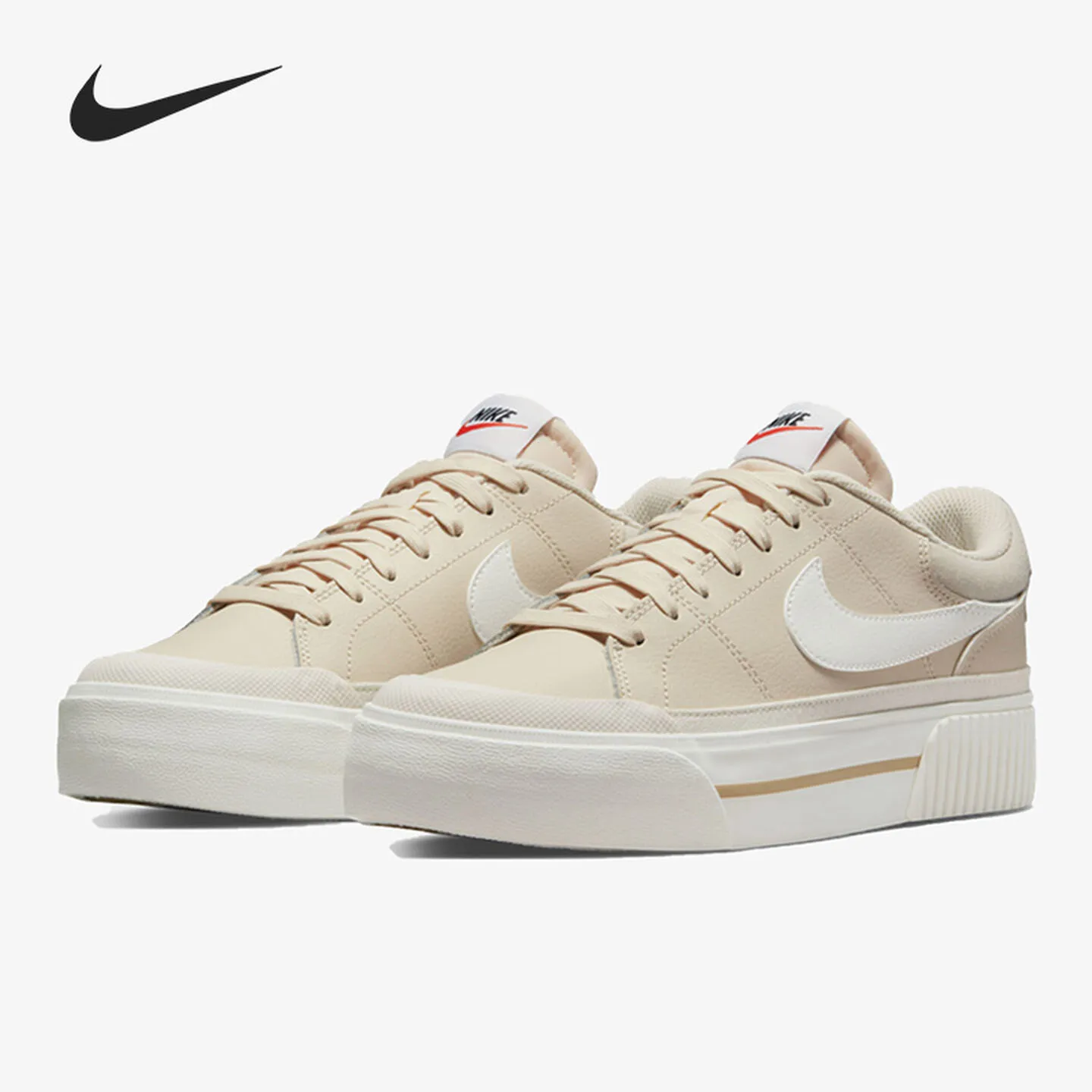 Nike Court Legacy Lift Women's Low-Top Casual Sneakers DM7590-200 Brown Lightweight And Comfortable Anti-slip Sports Shoes 1