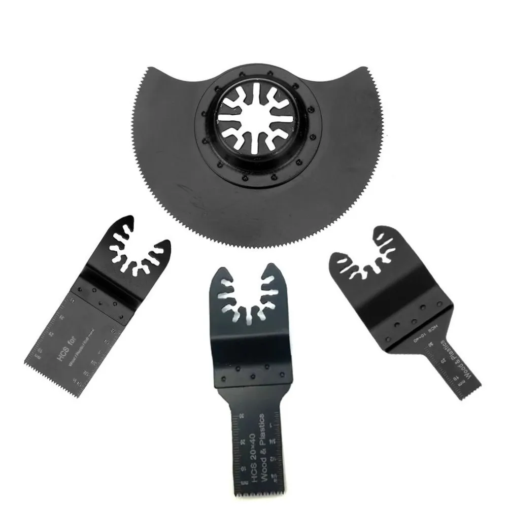

Carbide Steel Oscillating Tools 4pcs/Set 10/20/34/88mm Saw Blades MultiTool Renovator Blade For Woodworking Plastic PVC Pipes