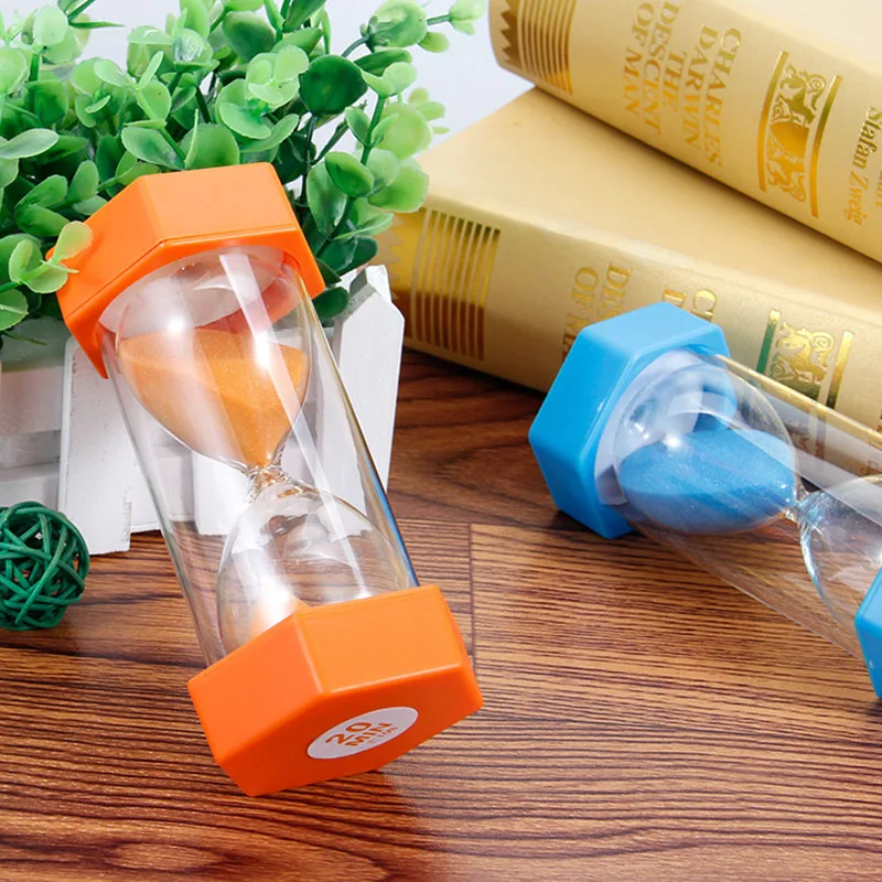 5/10/15/20/30min Colorful Sandglass Hourglass Sand Clock Kitchen Timer Supplies Home Decoration Crafts Decoration Kid Game Gift