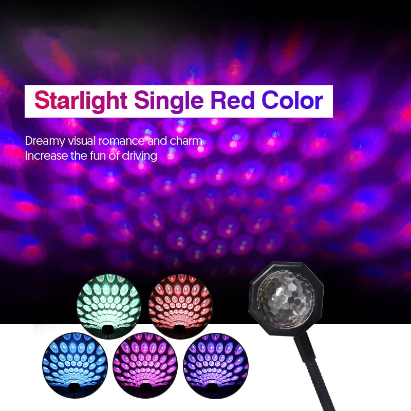 

Romantic LED Starry Sky Night Light, USB Powered Galaxy Star Projector, Lamp for Car Roof, Room, Ceiling Decor, Plug and Play