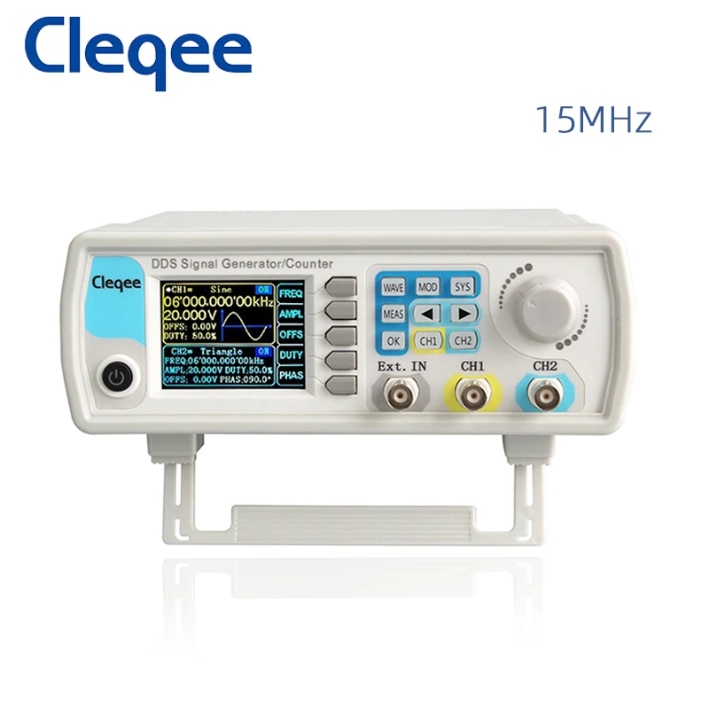 Cleqee JDS6600 15 МГц двухканальный DDS генератор сигналов произвольной формы частоты