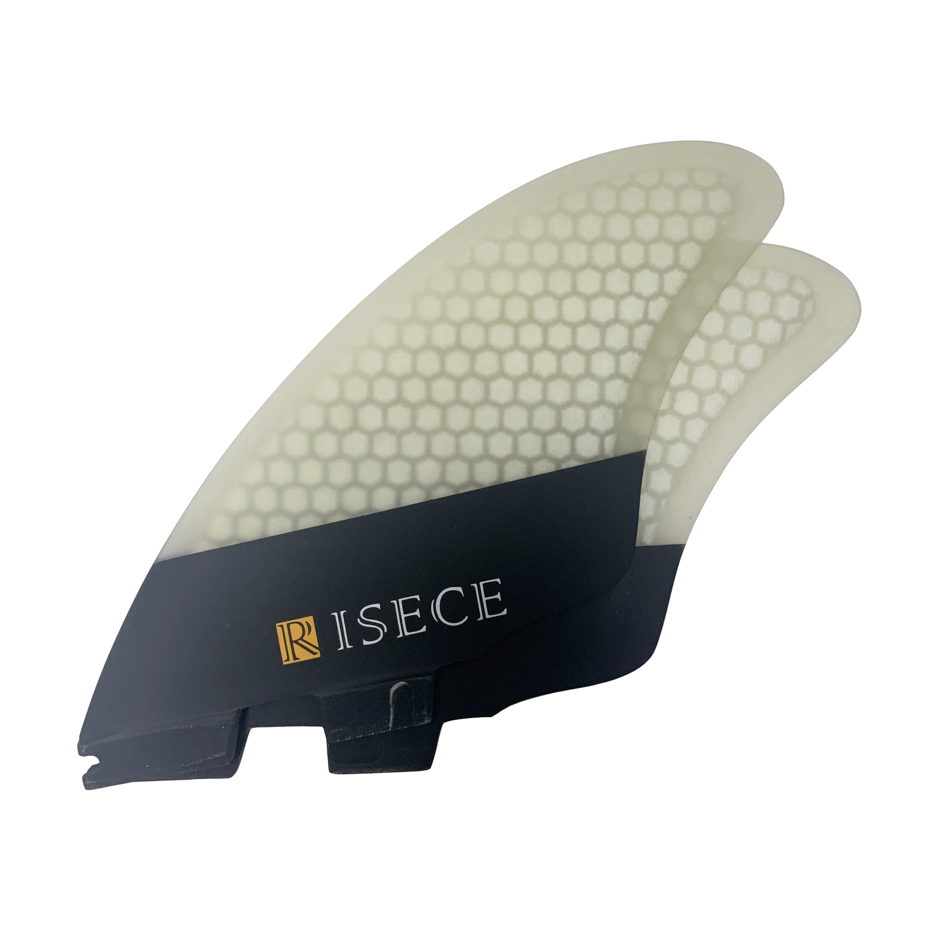 RISECE FCS 2 Surfboard Fins Performance Keel Honeycomb Core Twin Tab Fins for Surfing