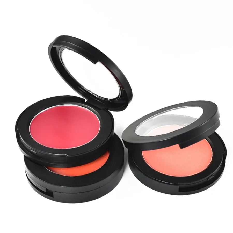 

Одинарная круглая Прозрачная крышка Private Lavel Румяна Пудра & румяна крем Румяна для лица макияж на заказ