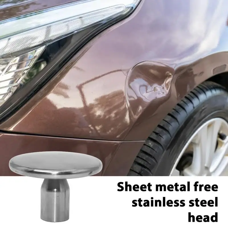 Body Repair Dent Removal Tools Stainless Steel Replacement Head For Car Dent Repair Anti-Rust Detachable High Precision Tap Down