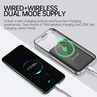 For iPhone 15 14 13 12Pro Samsung 2024 New 20W Back Backup Battery Powerbank Magnetic Power Banks Wireless Phone Charger 2