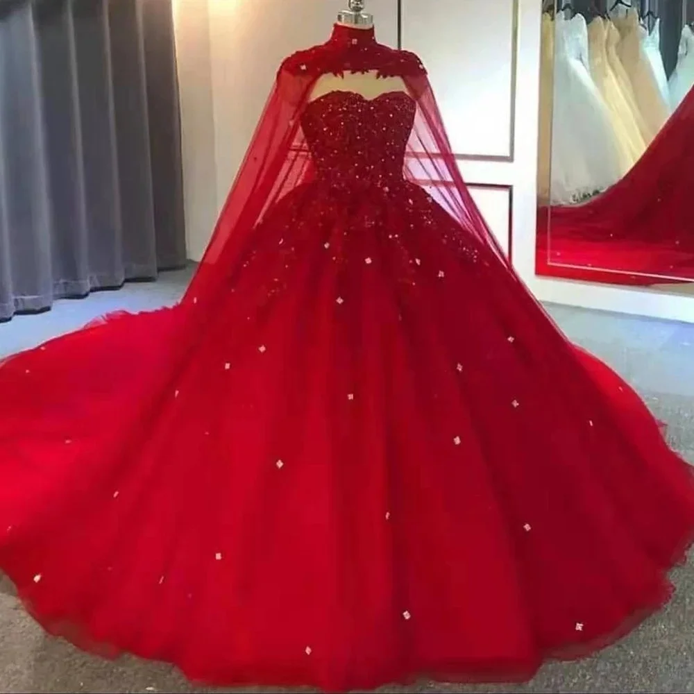 

Princess Ball Gown Evening Dresses 2024 Sweetheart Neck Beaded Lace Tulle Prom Dress Formal Wedding Party Dress Birthday dress