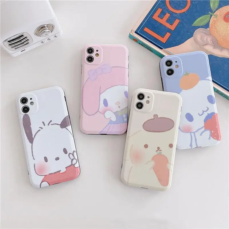 Милый плюшевый мультяшный силиконовый чехол для Iphone с изображением My Melody Cinnamoroll