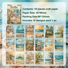  Panalisacraft 18pcs Basic Tag Label Vintage paper Die Cuts Collection Kit Scrapbooking Planner/Card Making/Journaling Project 