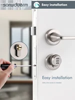 Zinc alloy indoor door lock, intelligent digital password key lock, bedroom, kitchen, bathroom, storage room, apartment - Image 5