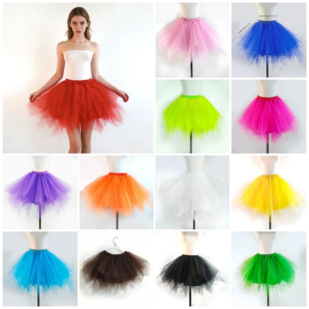 Women's Princess Dress Girl Ballet Halloween Christmas Luxury Tutu Tulle Midi Short Dress Retro Ballet Bubble Dance Dress 1