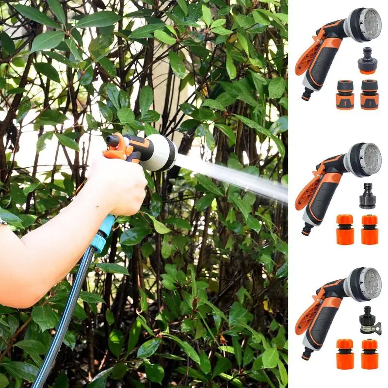 

Многофункциональный спрей для полива газона, прочный ручной шланг высокого давления, насадка для полива растений
