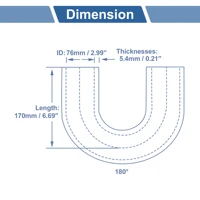 Silicone 180° Coupler Hose - 4-Layer Heavy-Duty Design - Image 4