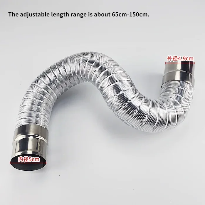 Tubo Di Scarico Per Aria Condizionata Portatile - Diametro 150mm, Lunghezza 150cm, Flessibile E Regolabile - Foto 10