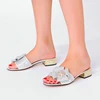 New Ladies Rhinestone Clutch Flat Heel Diamond Evening Shoes and Bag suit Rhinestone Flat plus size Stone Slippers Size 34-44 1