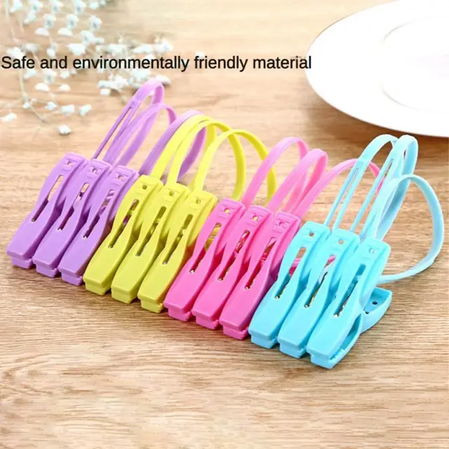 2/5/10Dcs Horgok Utazási Hordozható Koloful Melltartó Zokni Fogas Klipek Klipgyűrűvel Otthoni Kellékek 12 Db Pcs Anti Szél - Image 3