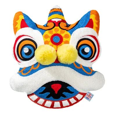 Description Picture 6 of itemDUNXDECO Cushion Cover Decorative Pillow Joy Chinese Traditional Dance Lion Embroidery Cushion Cover Sofa Chair Bedding Coussin