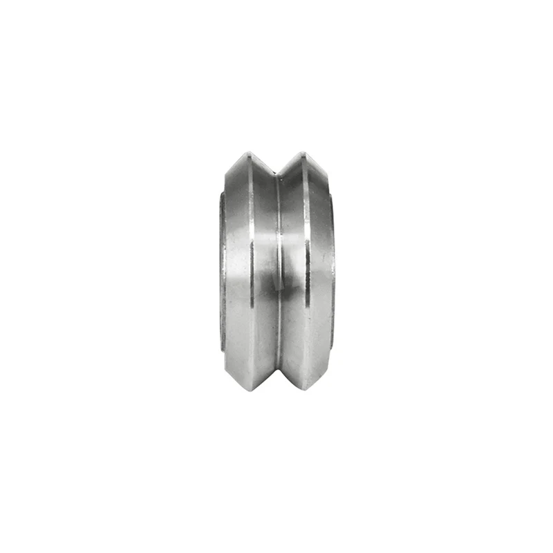 Metal Double V Wheel With Bearings 5mm Bore V-shaped Stainless Steel Pulley For 3D Printer Accessories