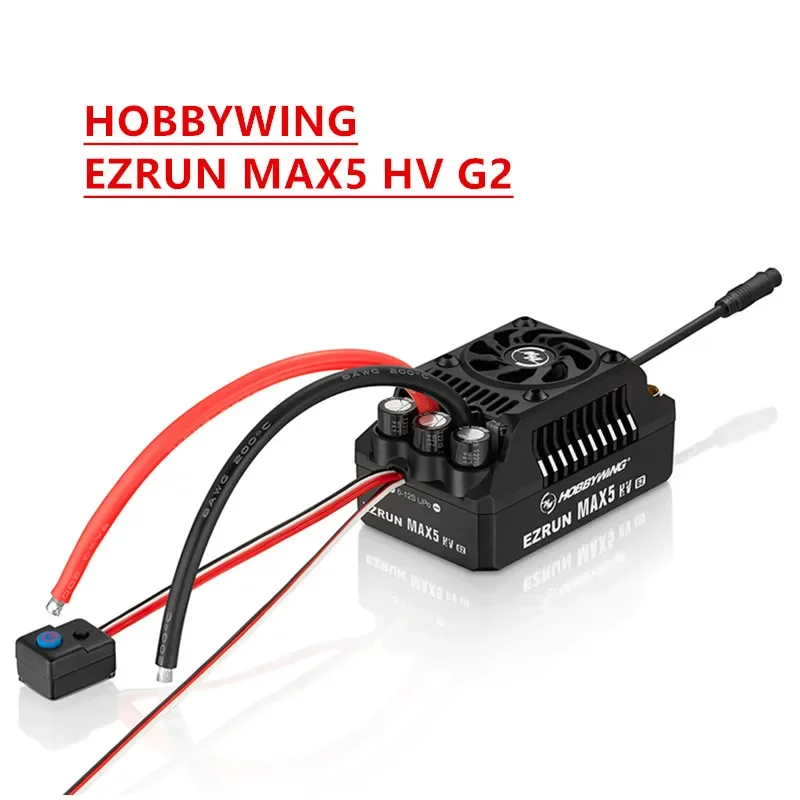 

Новейший Hobbywing EzRun MAX5 HV G2 12S HV 250A ESC 25A BEC бесщеточный электронный регулятор скорости для 1/5-го грузовика багги Rc автомобиля