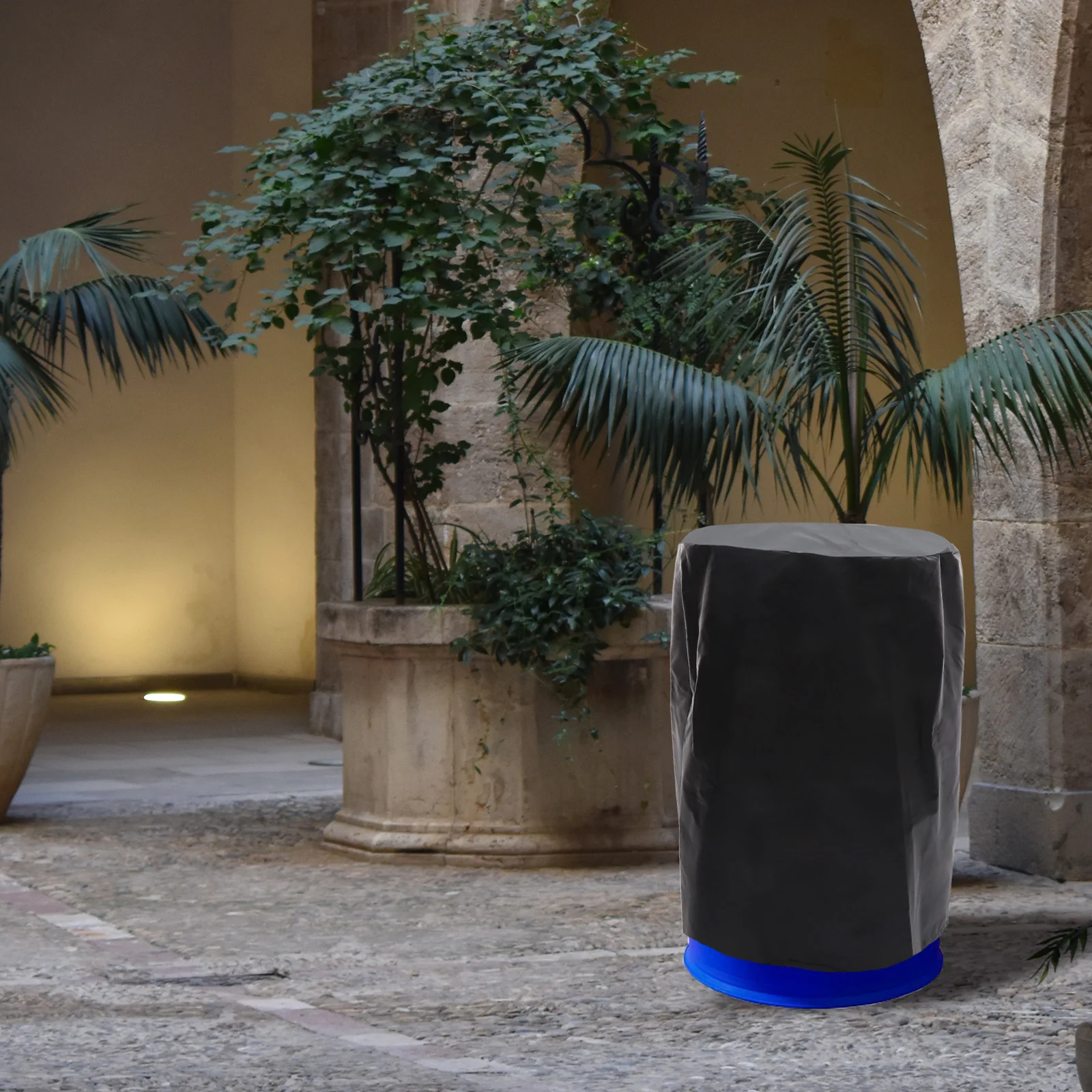 

Courtyard Bucket Cover Water Dispenser Cover For Barrel Outdoor Waterproof Anti Dust Cover Garden Furniture
